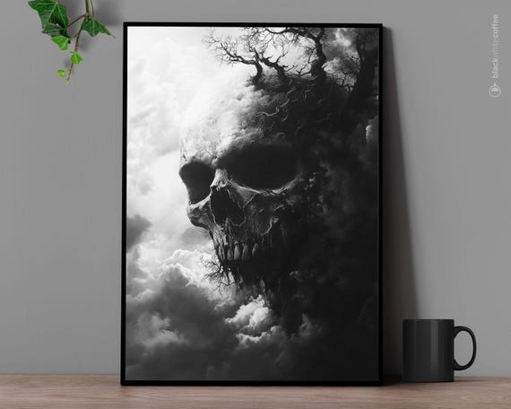 Spooky Trees In Creepy Forest Halloween Art