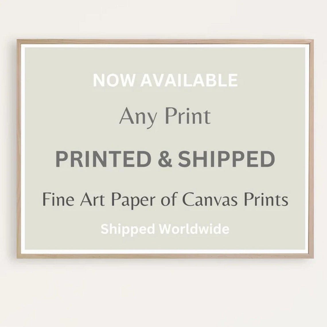 Custom Artwork Service Announcement Created And Shipped Poster