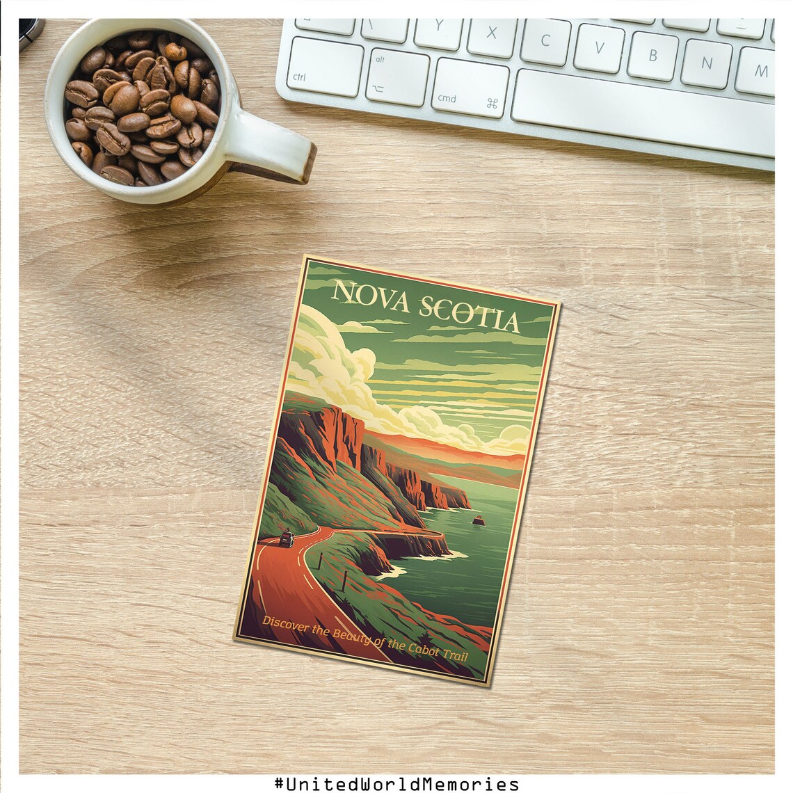 Nova Scotia Travel Poster, Cabot Trail Vintage Art Print - Image 3