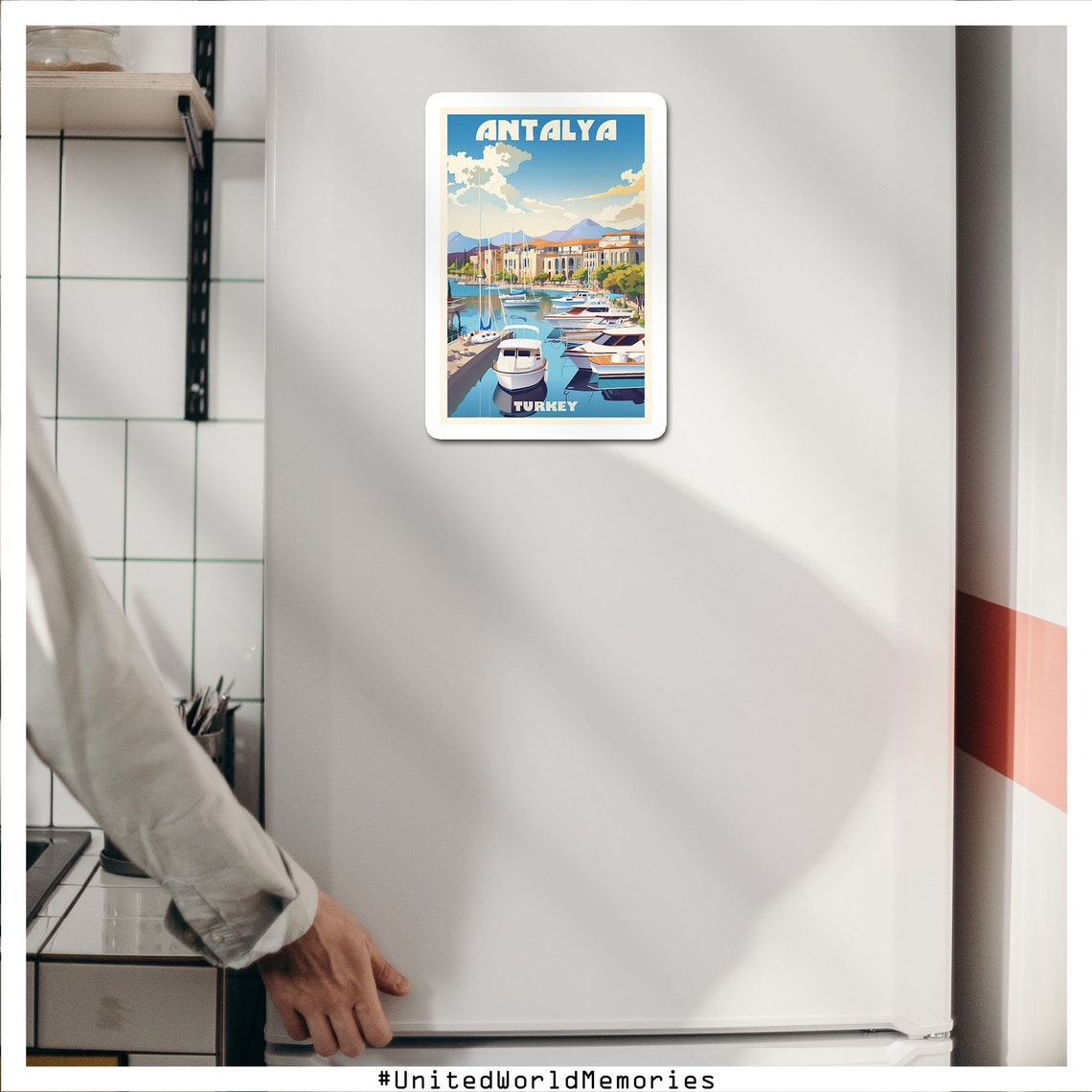 Antalya Turkey Marina Harbor Sailing Yacht Waterfront Poster - Image 4