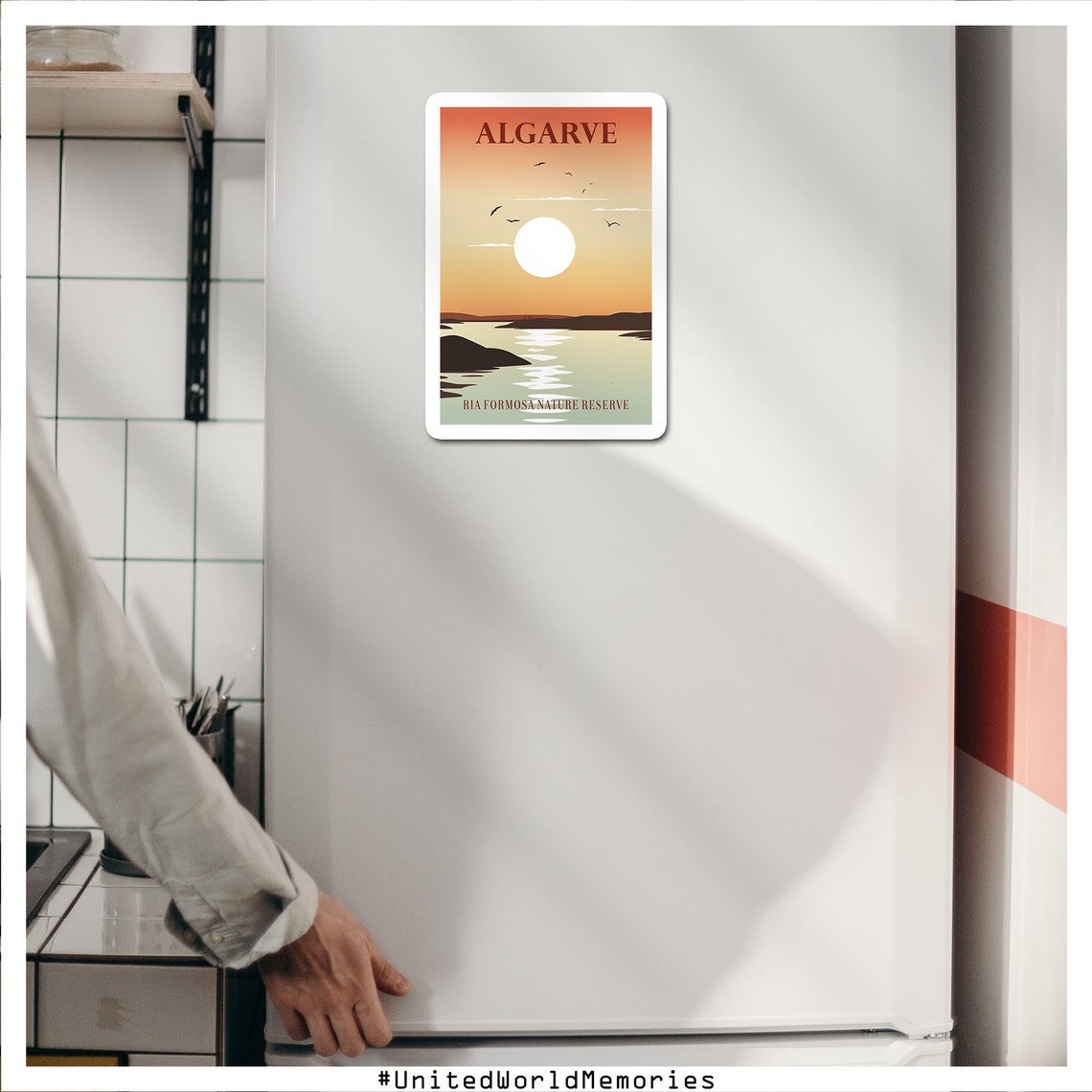 Algarve Portugal Ria Formosa Lagoon Sunset Nature Reserve Poster - Image 4