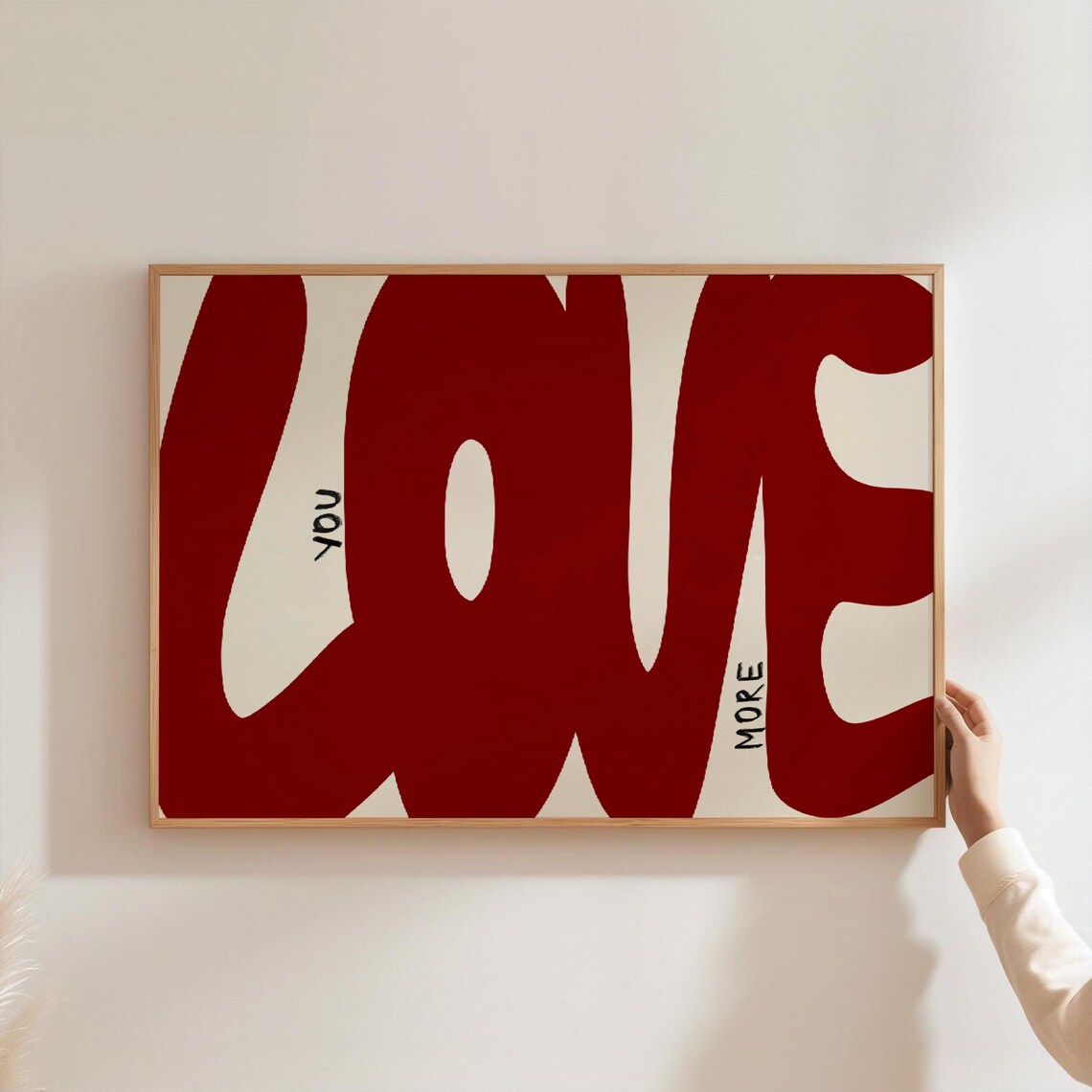 Love You Retro Art Print, Apartment Wall Decor - Image 2