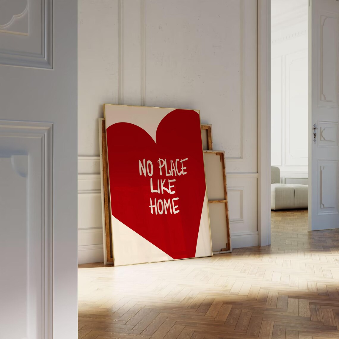 No Place Like Home Red Poster, Maximalist Decor - Image 3