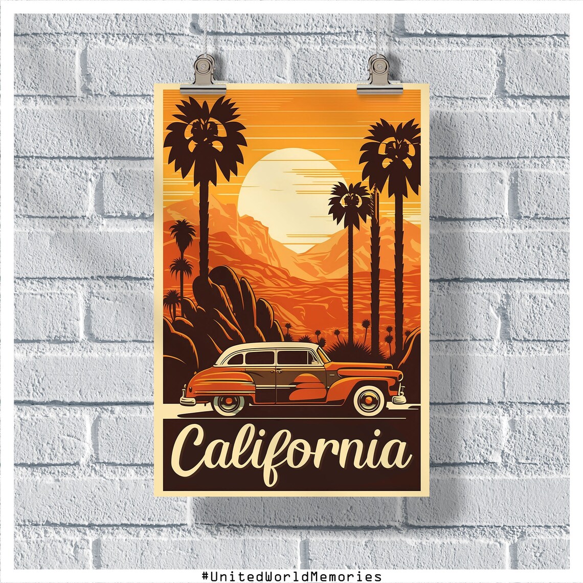 California Welcome To California Travel Poster