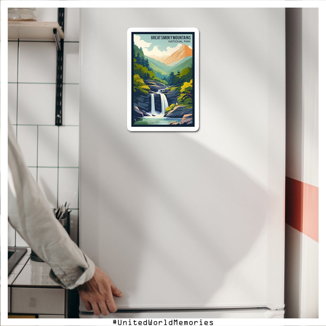 Great Smoky Mountains National Park Waterfall Gorge Hike Poster - Image 2