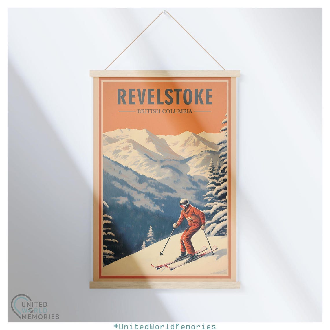 Revelstoke British Columbia Backcountry Ski Adventure Poster - Image 5