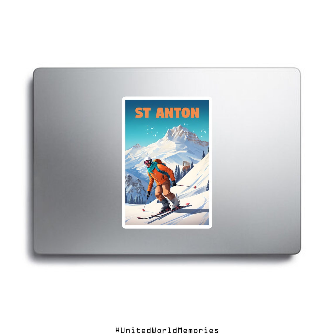 St Anton Austria Extreme Downhill Skiing Slope Powder Poster - Image 3