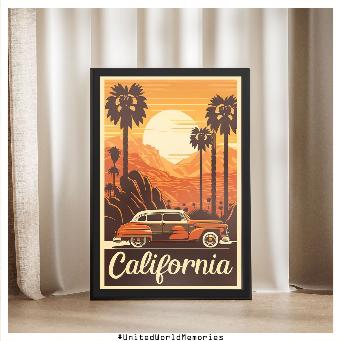 California Welcome To California Travel Poster - Image 5