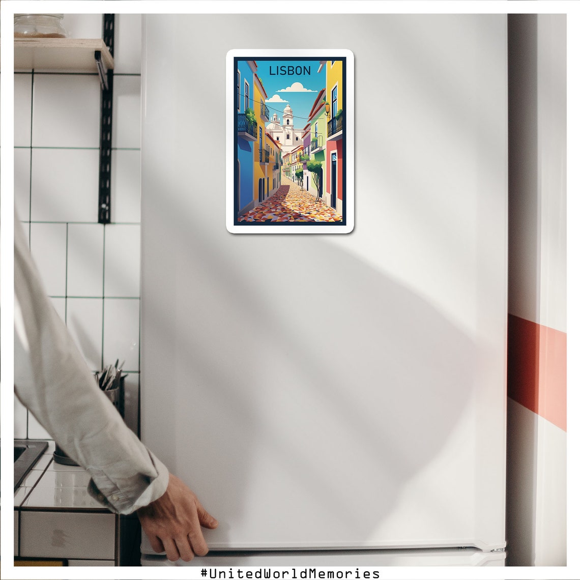 Lisbon Alfama District Poster Lisbon Travel Poster Portugal Poster Lisbon Wall Art Lisbon Gifts Lisbon Portugal Poster Lisbon Print - Image 4