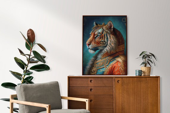 King Tiger Wall Art Home Decor Print Poster