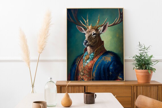 King Deer Wall Art Home Decor Print Poster