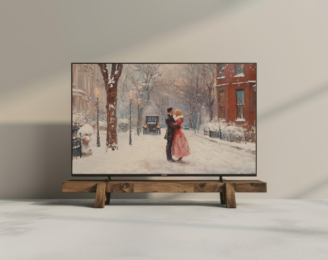 Valentine's Day Romantic Mood Oil Painting Art Print - Image 3