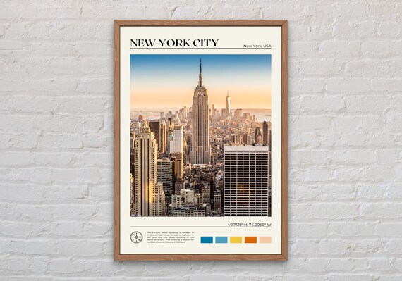 New York City Photo Print, Travel Poster
