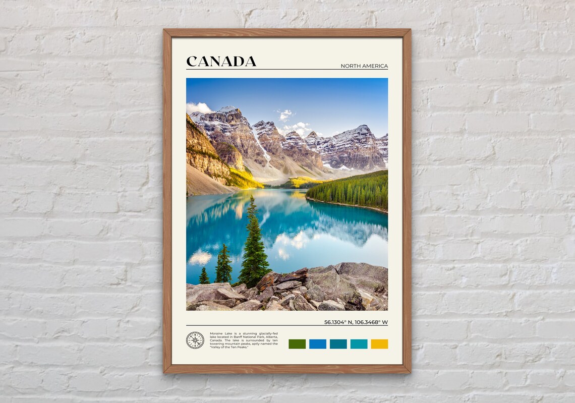 Canada Real Photo Travel Poster, Toronto Vancouver