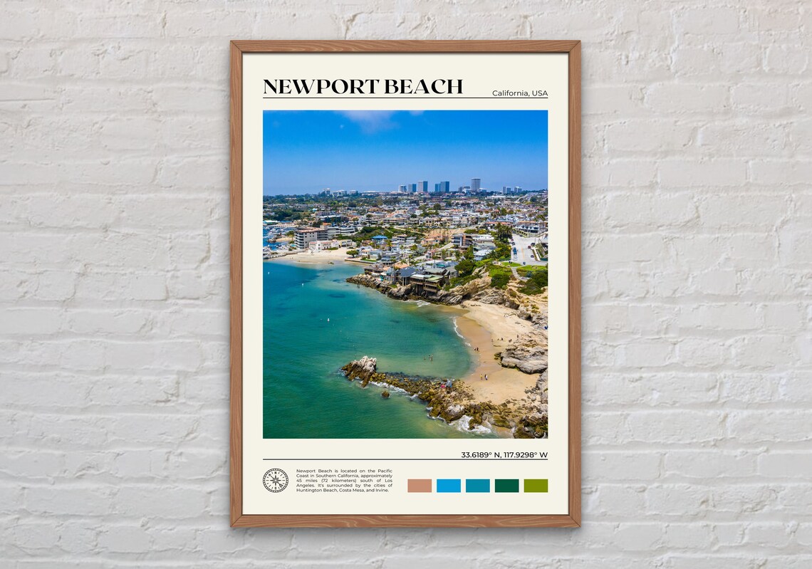 Newport Beach Photo Print, California Travel Poster