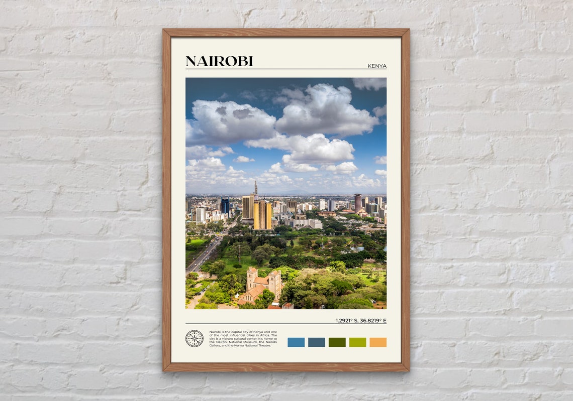 Real Photo Nairobi Print Nairobi Wall Art Nairobi Poster Nairobi Photo Nairobi Poster Print Nairobi Wall Decor Kenya Africa
