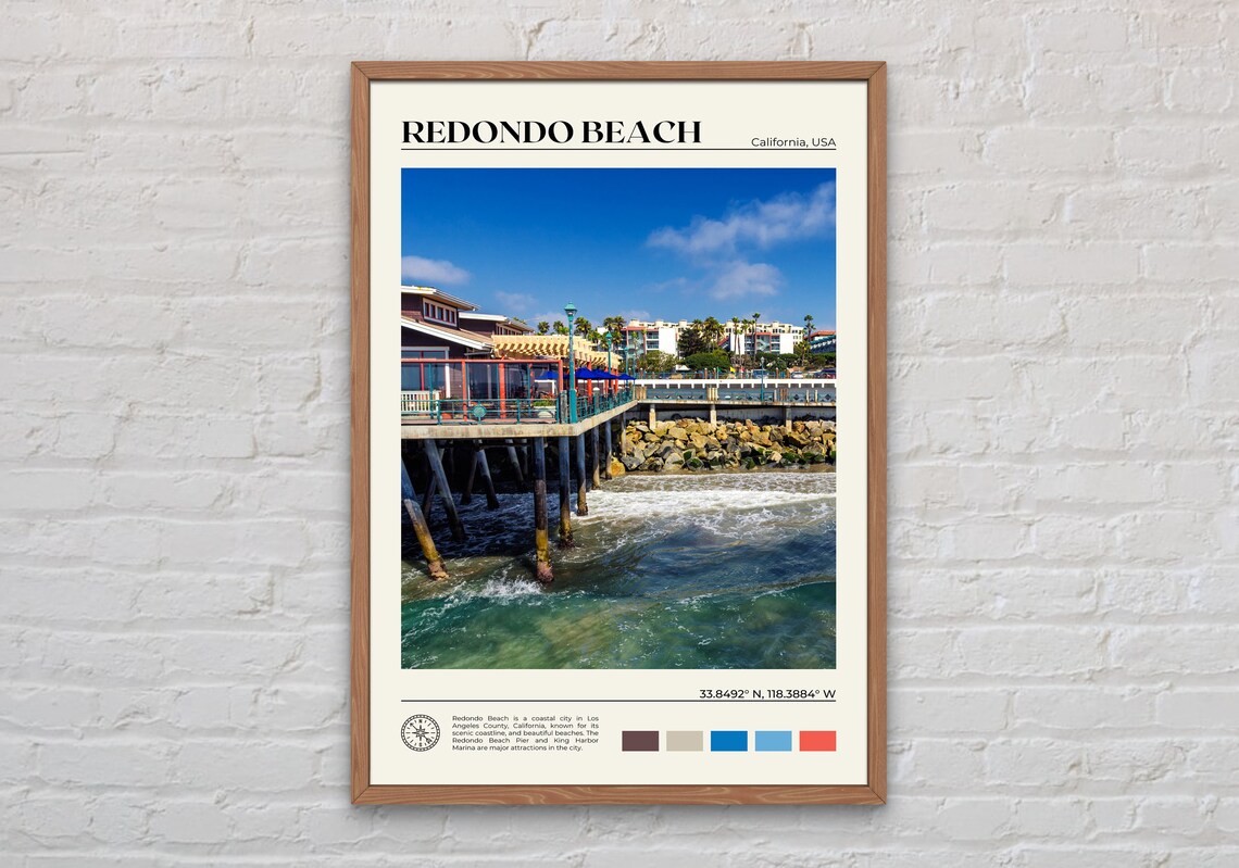 Redondo Beach Photography Print, California Coast