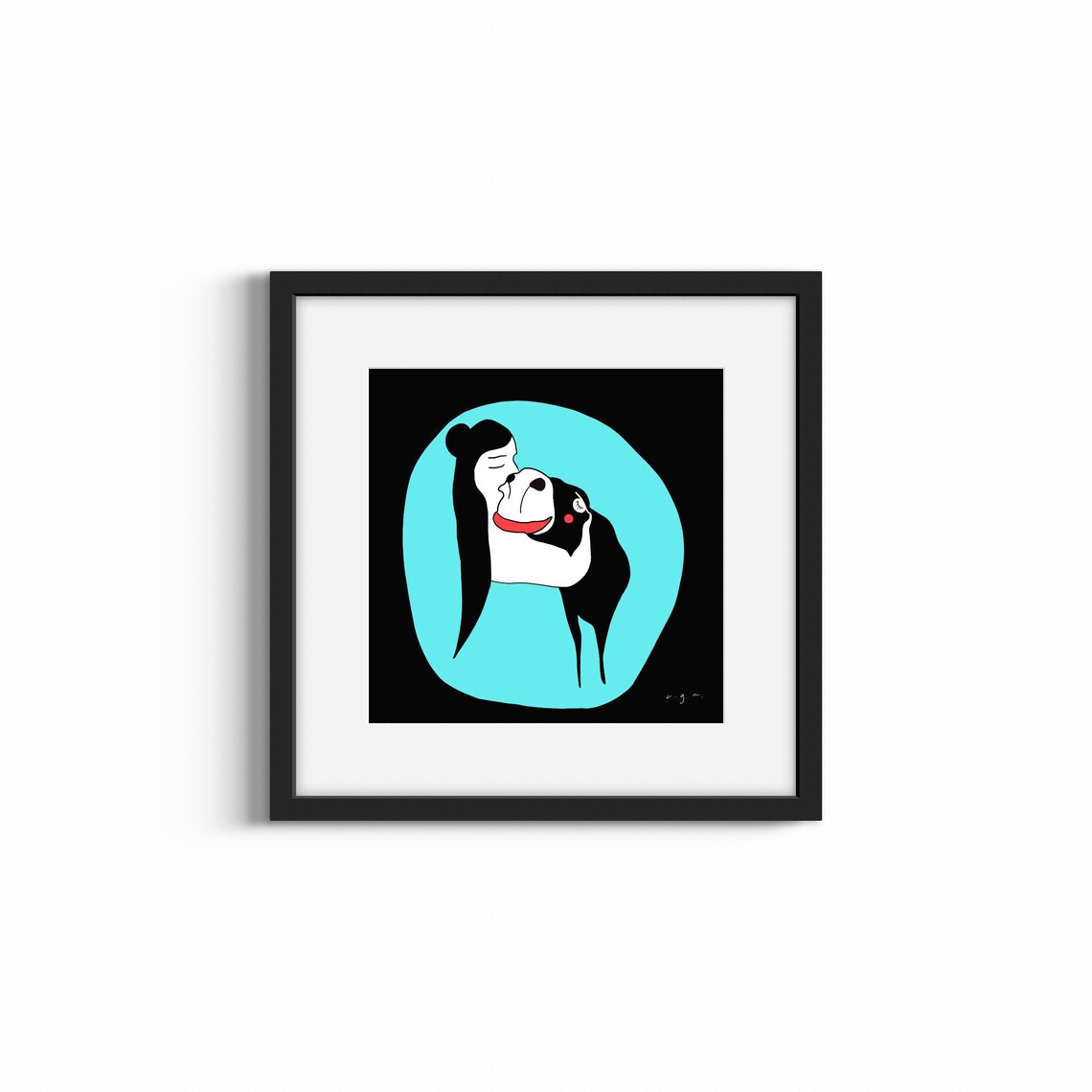 Animal Lover 2, Minimalist Illustration