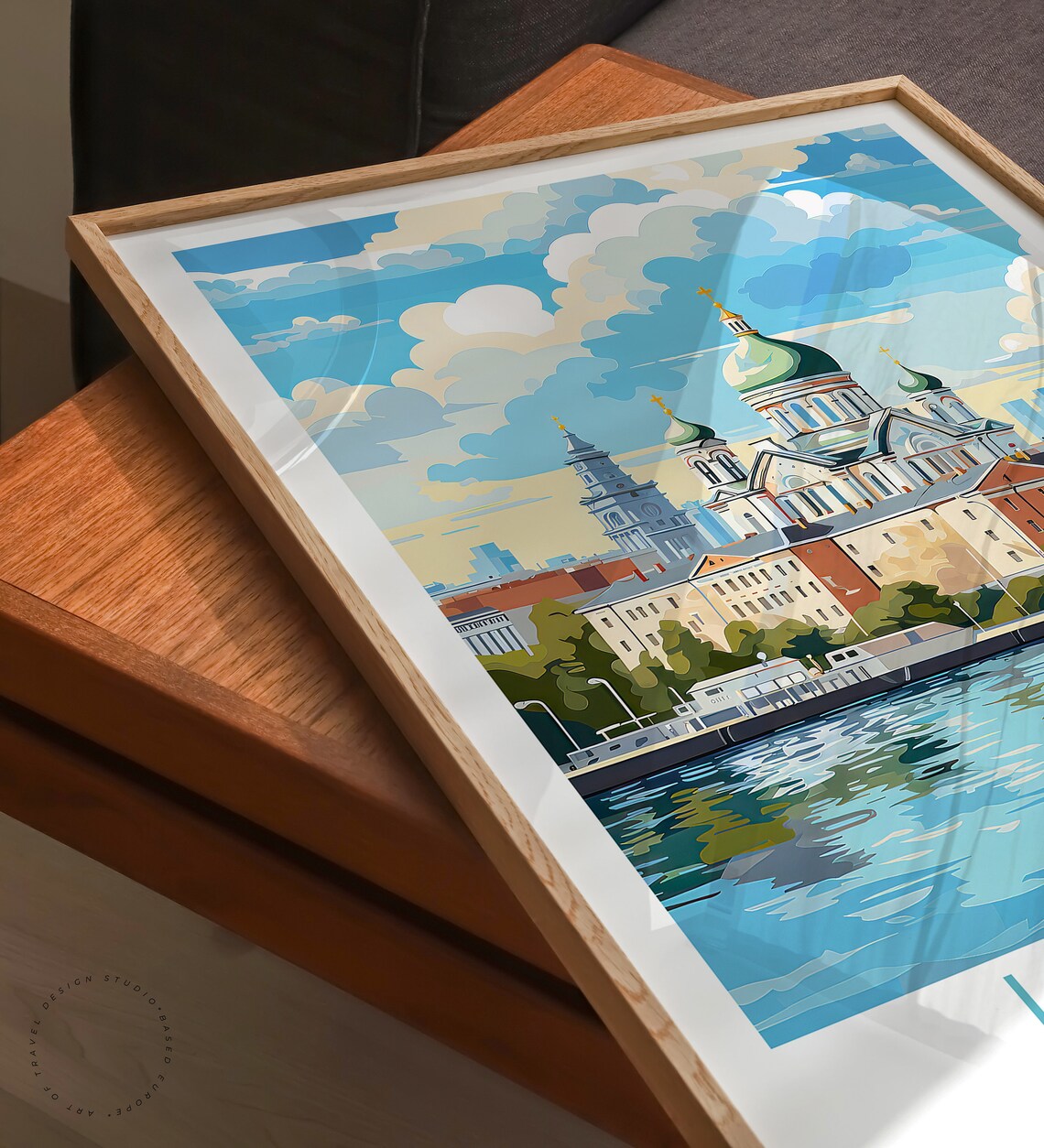 Helsinki Travel Poster, Finland Cityscape Art Print - Image 3