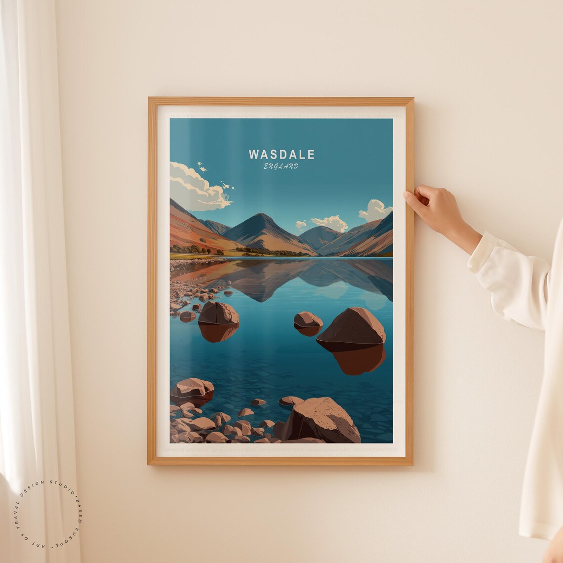Wasdale England Wastwater Mirror Lake Fell View Retro Travel Poster - Image 5