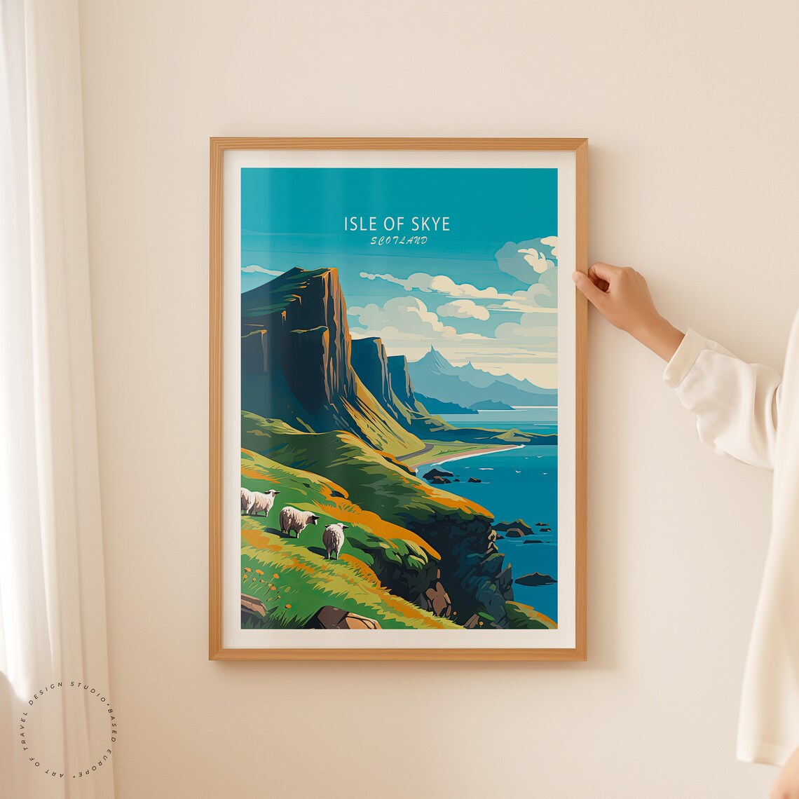 Isle Of Skye Scotland Print Scotland Wall Art Isle Of Skye Scotland Travel Poster Coast Print Wedding Present Personalised Gifts - Image 2