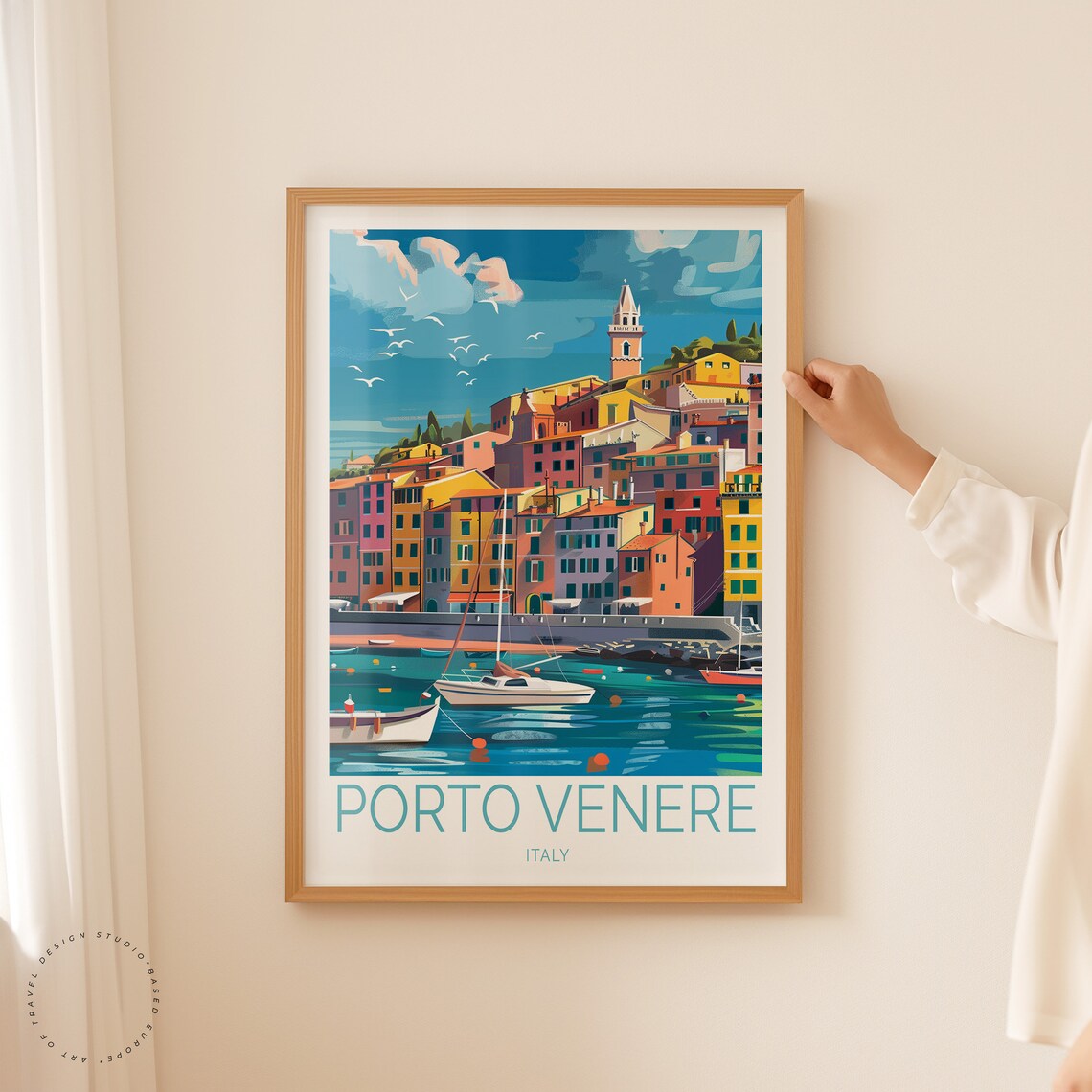 Porto Venere Travel Poster, Italy Coast Art Print - Image 2