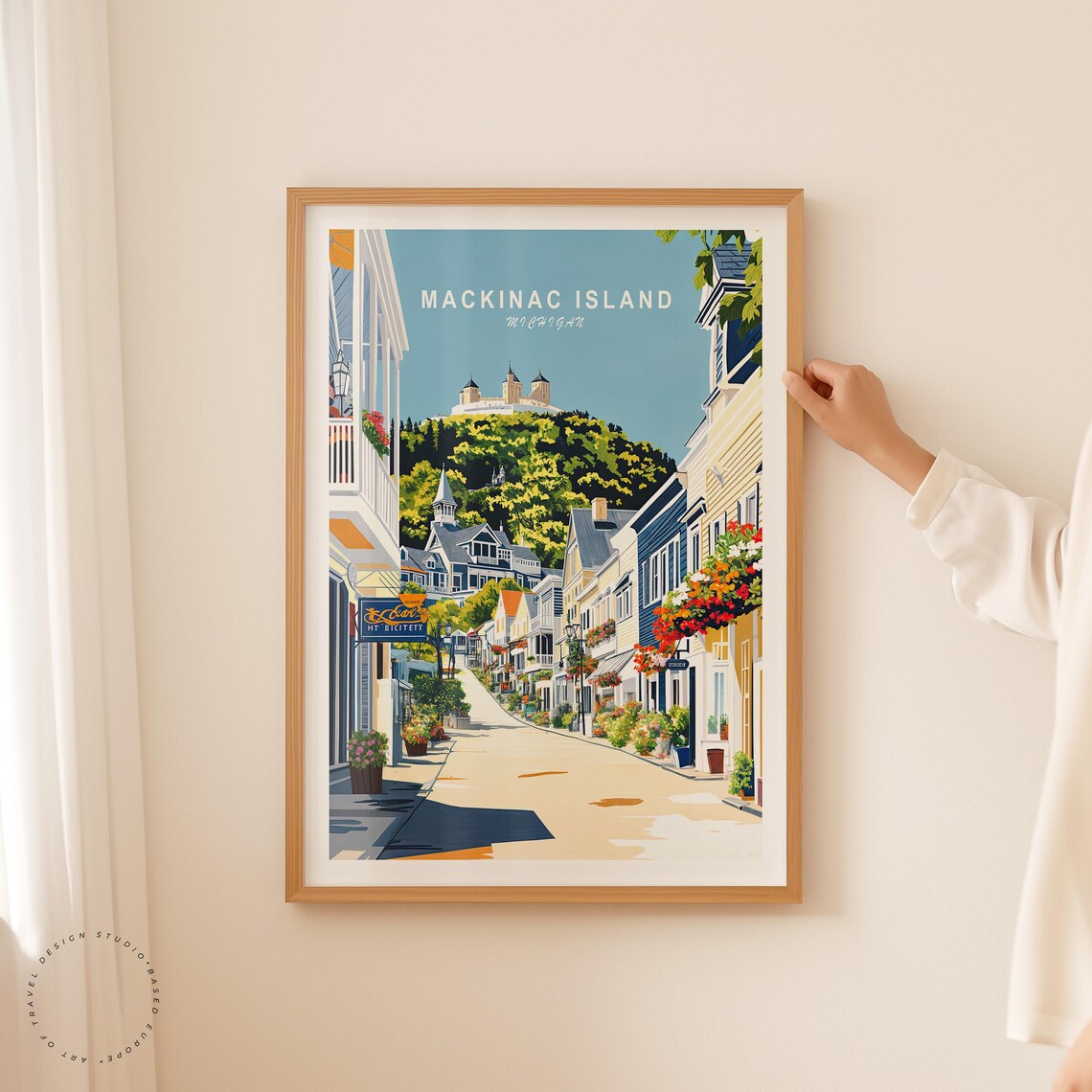 Mackinac Island Travel Poster, Michigan Wall Art - Image 2