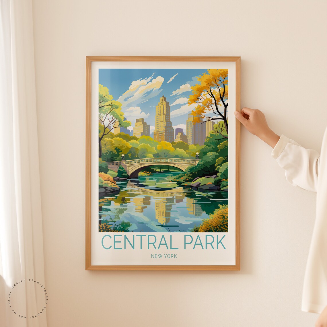 Central Park Travel Poster, New York Art Print - Image 2
