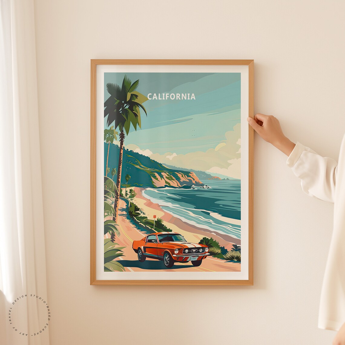 California Travel Poster, USA Coast Travel Poster - Image 2