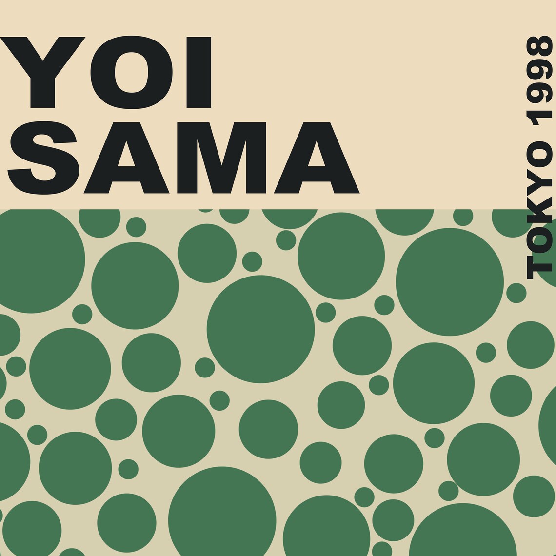 Yayoi Kusama Green Dots Tokyo 1998 Japanese Exhibition Art Poster - Image 3