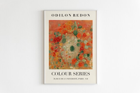 Odilon Redon Nasturtiums Floral Colour Series Exhibition Print