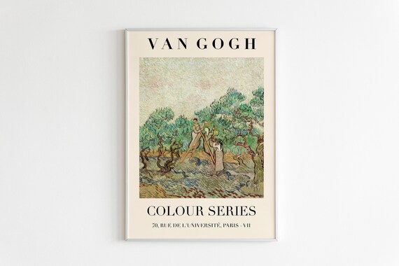 Van Gogh Colour Series Exhibition Print High Quality Print Mid Century Modern Art Van Gogh Wall Art