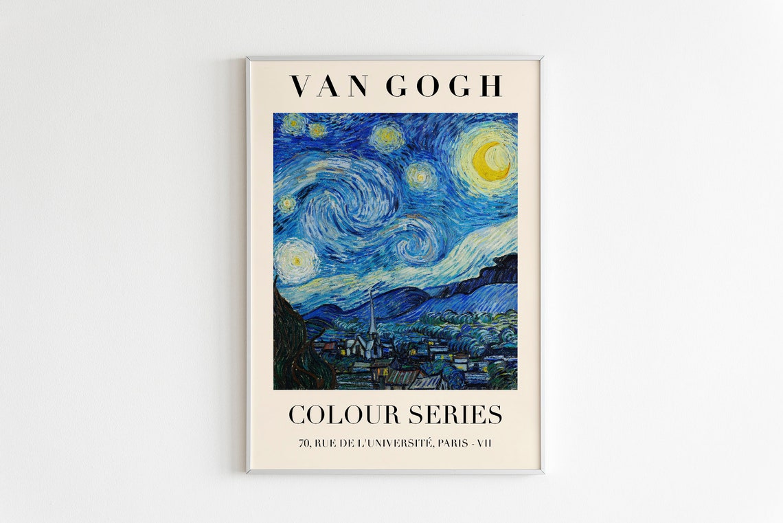 Vincent van Gogh Starry Night Colour Series Exhibition Print