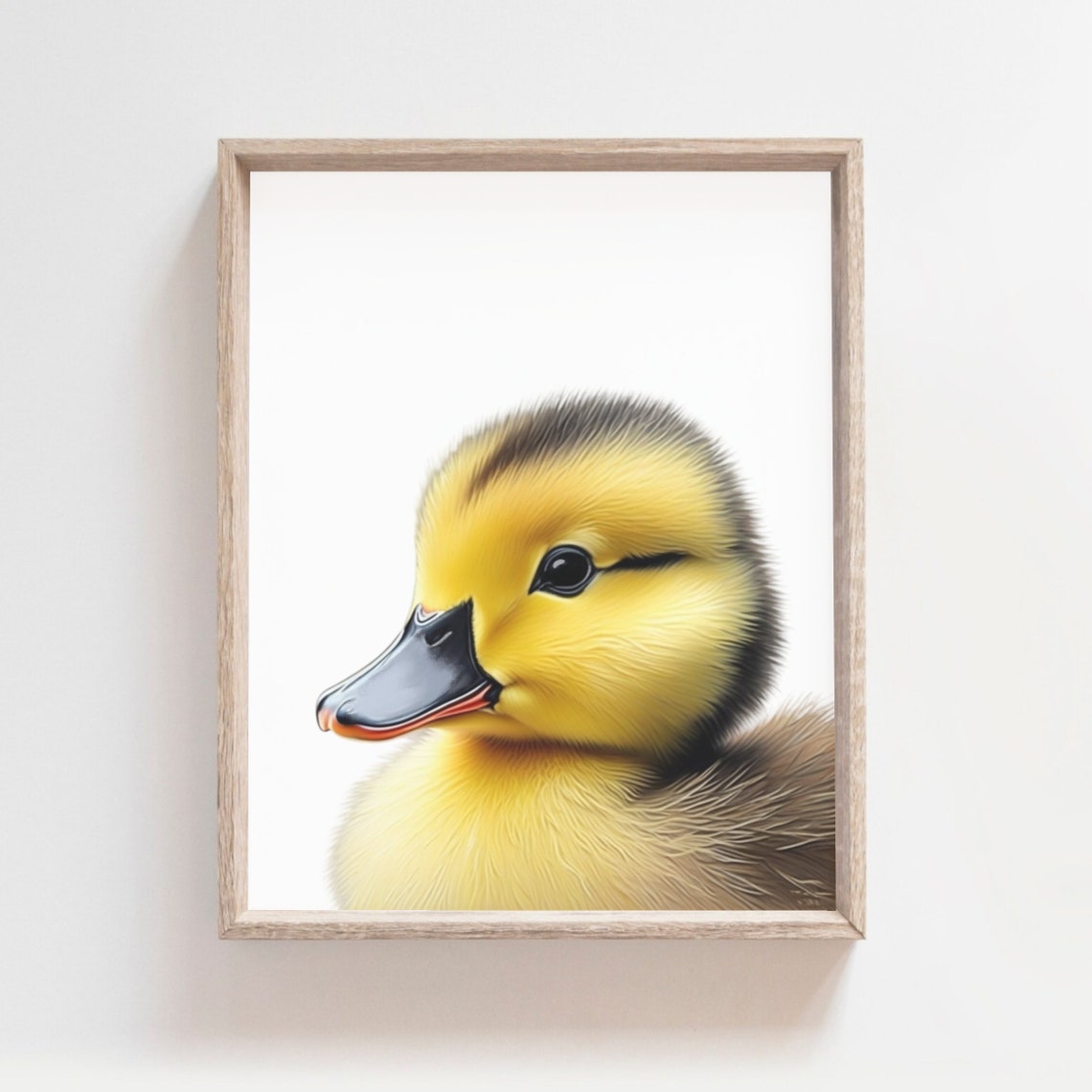 Baby Duck Painting Farm Animals Nursery Decor Watercolor Duckling Baby Animal Posters Farm Nursery Wall Art Kids Room Decor
