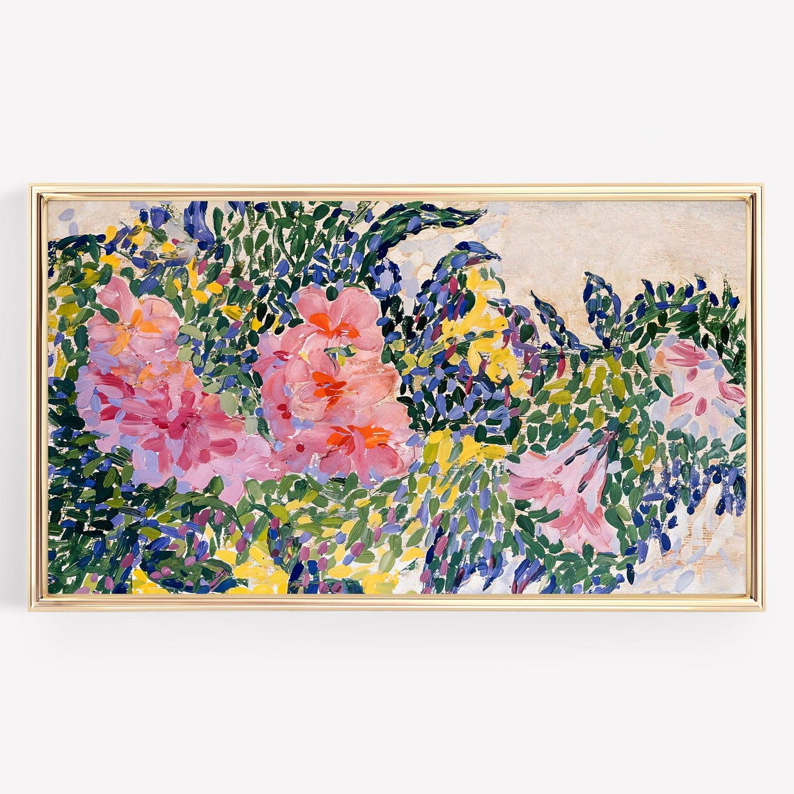 Colorful Abstract Wildflower Garden Impressionist Floral Print - Image 3