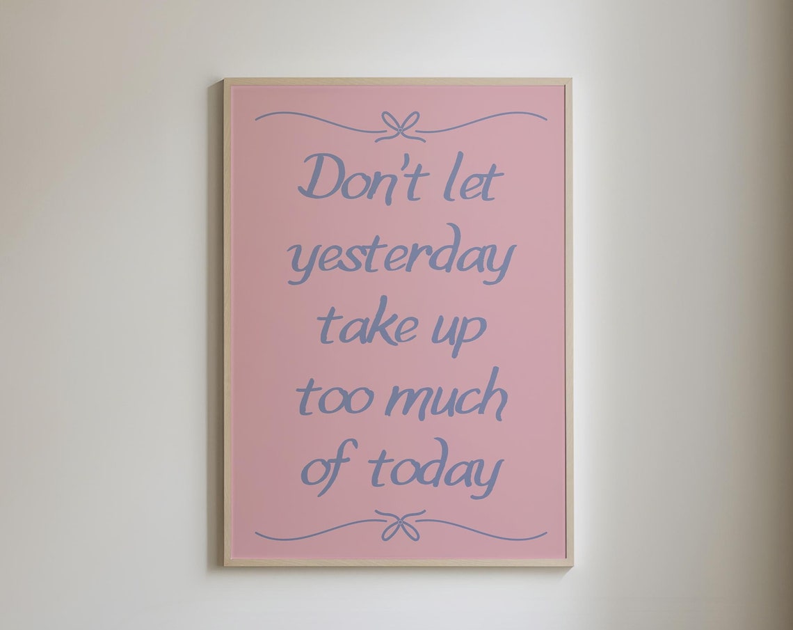 Positive Quotes Pink Coquette Room Decor Girly Affirmation Prints Cute Girly Wall Art Preppy Decor Daily Reminder Art