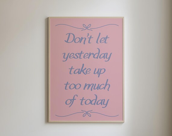 Positive Quotes Pink Coquette Room Decor Girly Affirmation Prints Cute Girly Wall Art Preppy Decor Daily Reminder Art