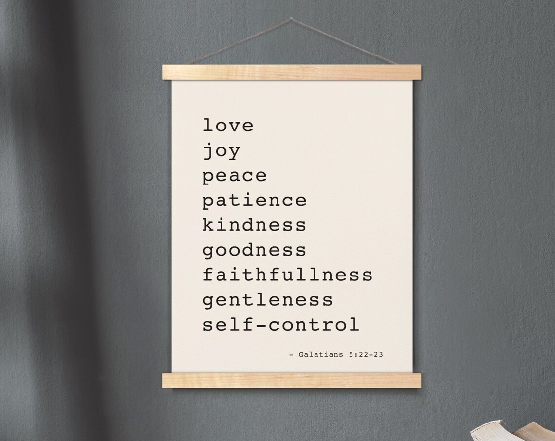 Fruit of the Spirit Galatians 5:22-23 Art Print