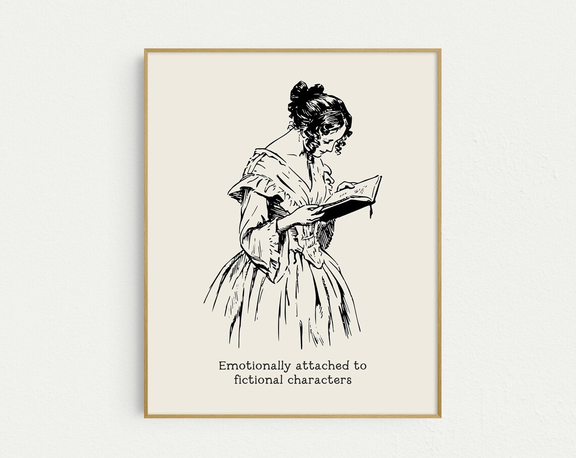 Book Lover Wall Art Bookshelf Decor Funny Trendy Aesthetic Room Decor Black White Reading Poster Print - Image 3