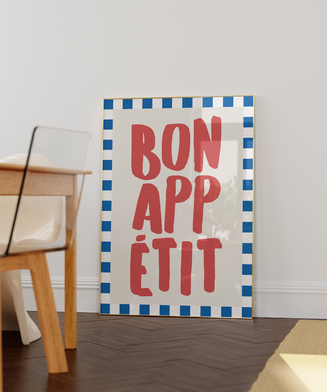 Bon Appetit Retro Typography Kitchen Art Print - Image 2
