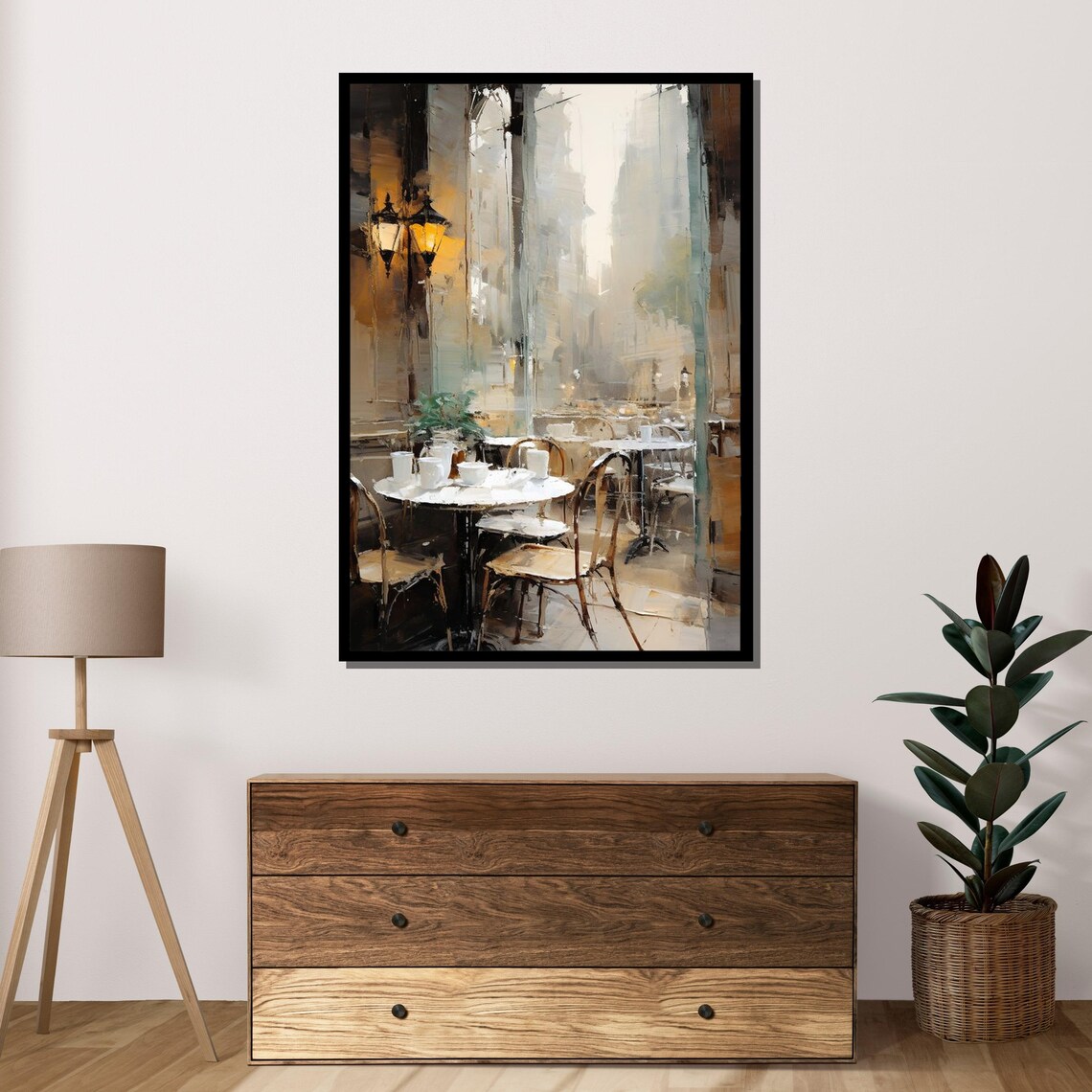 Parisian Cafe Cozy Coffee Shop Travel Poster - Image 4
