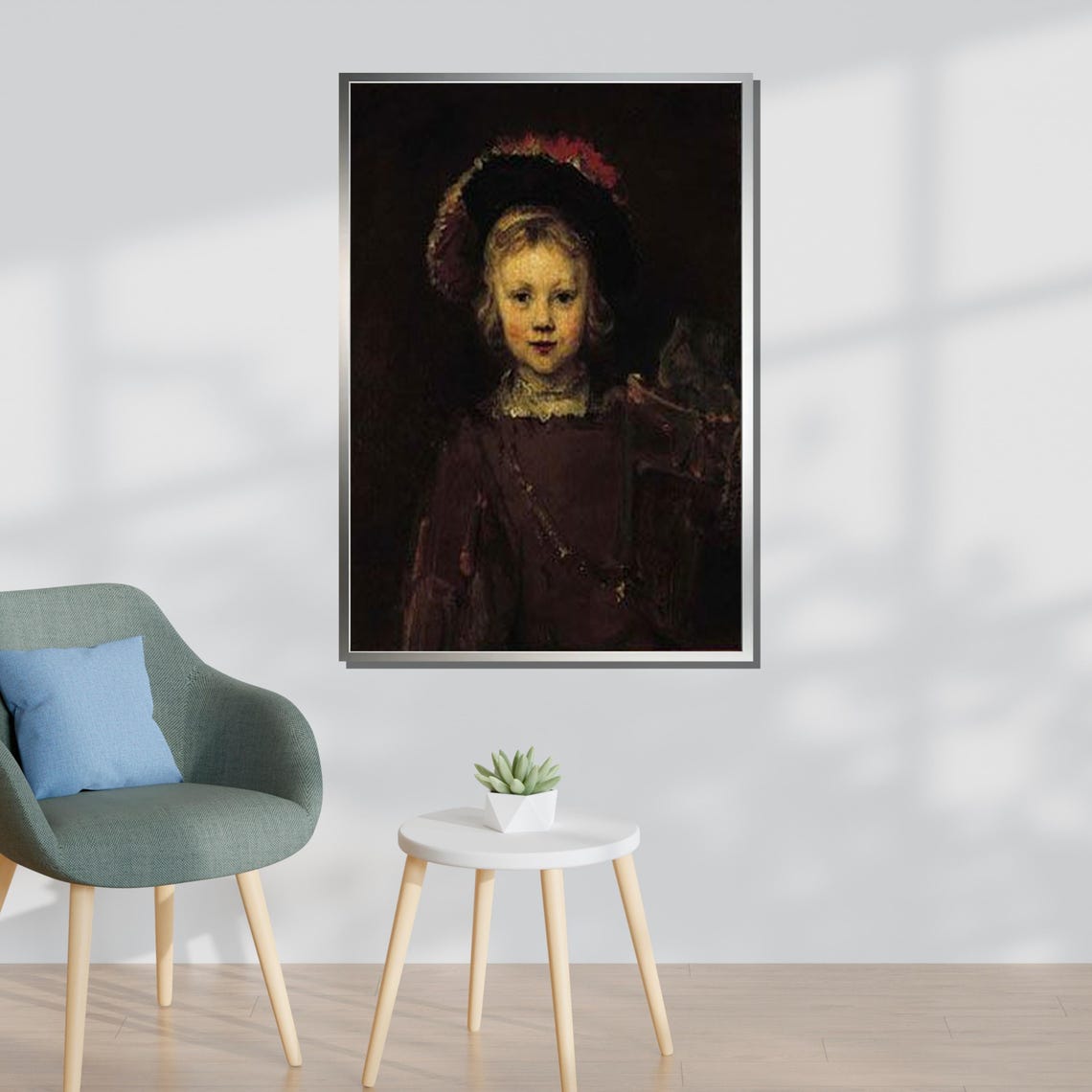 Young Noble In Feathered Cap Dutch Golden Age Classic Portrait Poster - Image 3