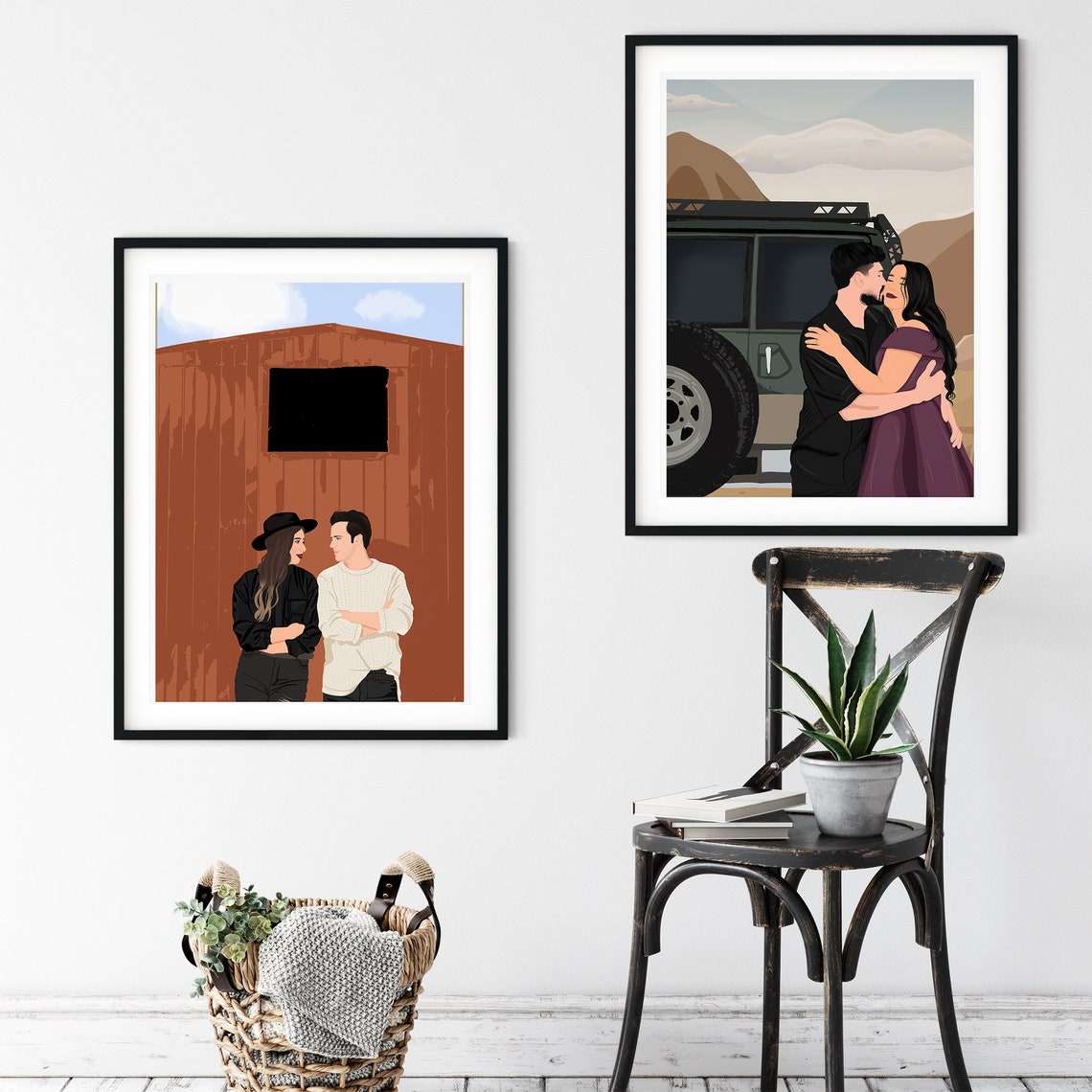 Custom Dad Portrait Personalized Fathers Day Gift Unique And Meaningful Artwork Photo Drawing Gift For Him Personalized Portrait Gift - Image 2