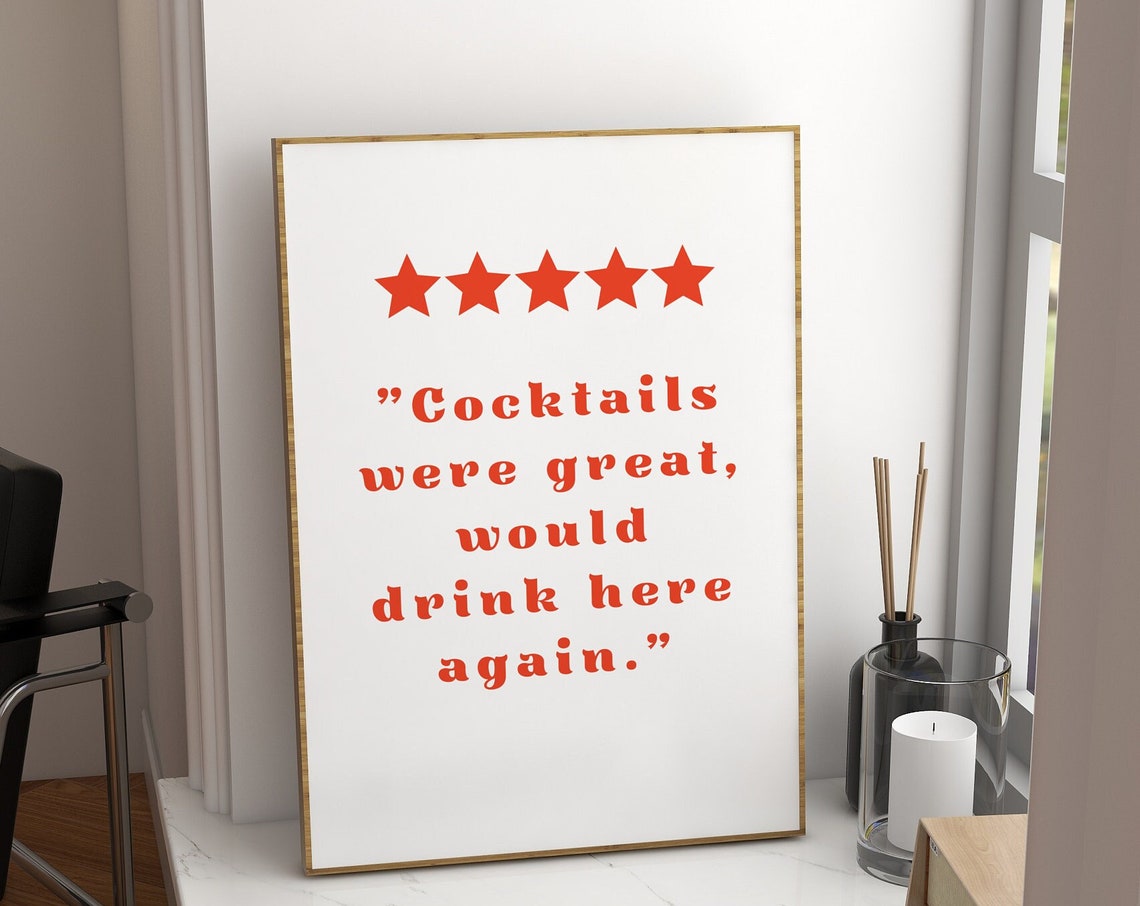 Would Drink - Modern Travel Poster
