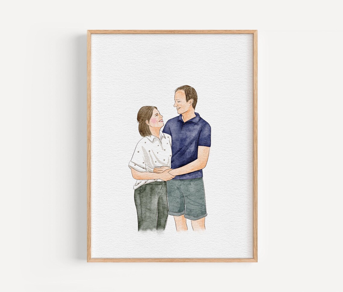 Black and White Couple Kissing Behind Birthday Cake Portrait Poster - Image 2