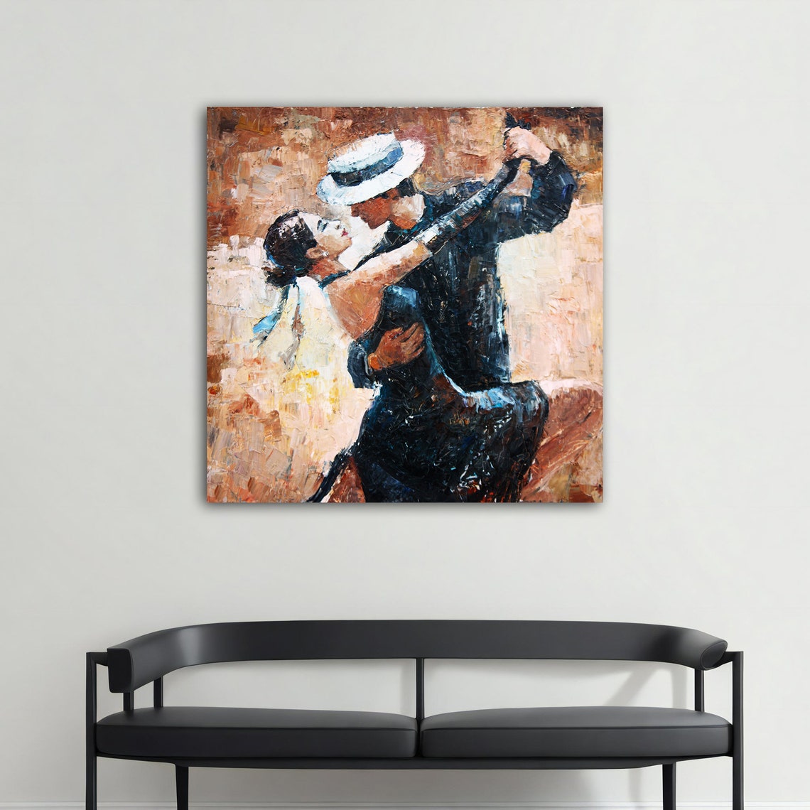 Dancers Abstract Poster, Modern Print - Image 4
