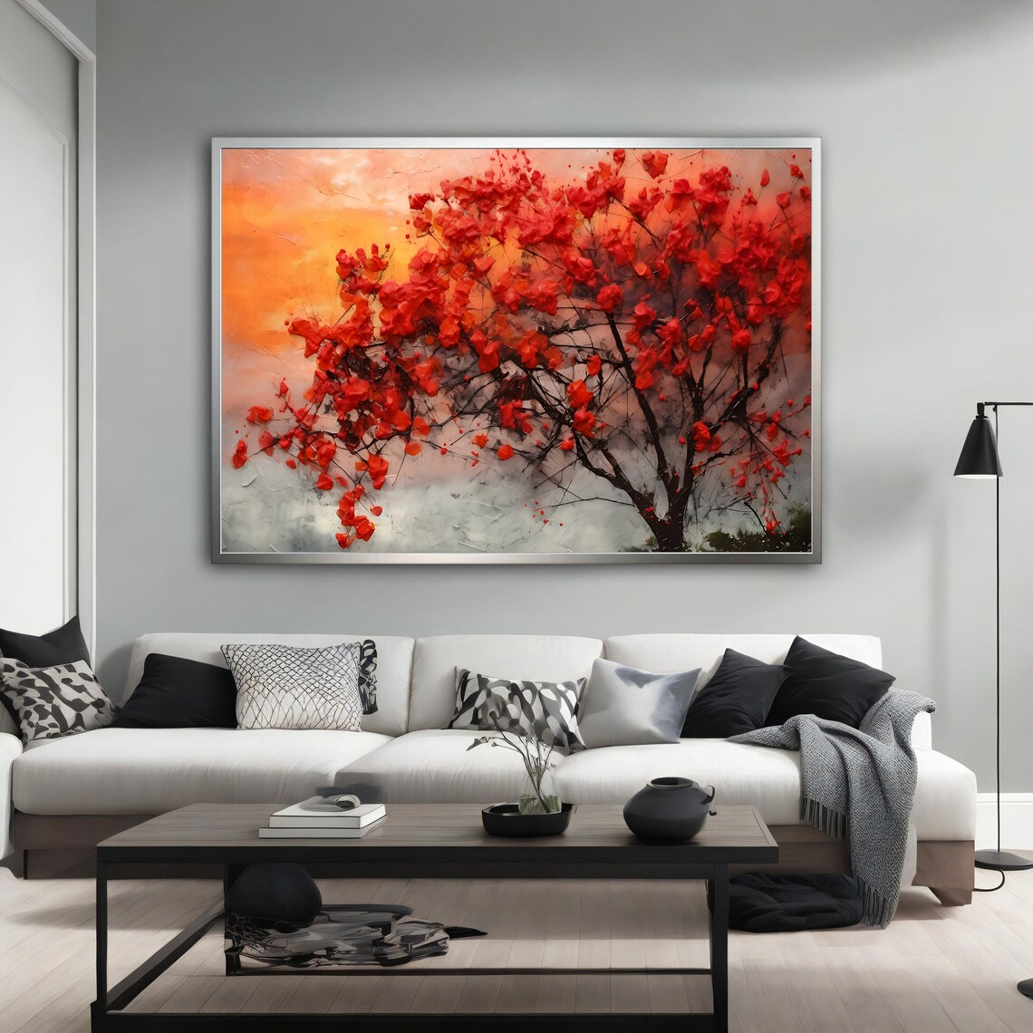 Abstract Tree Art Print, Modern Wall Art - Image 4