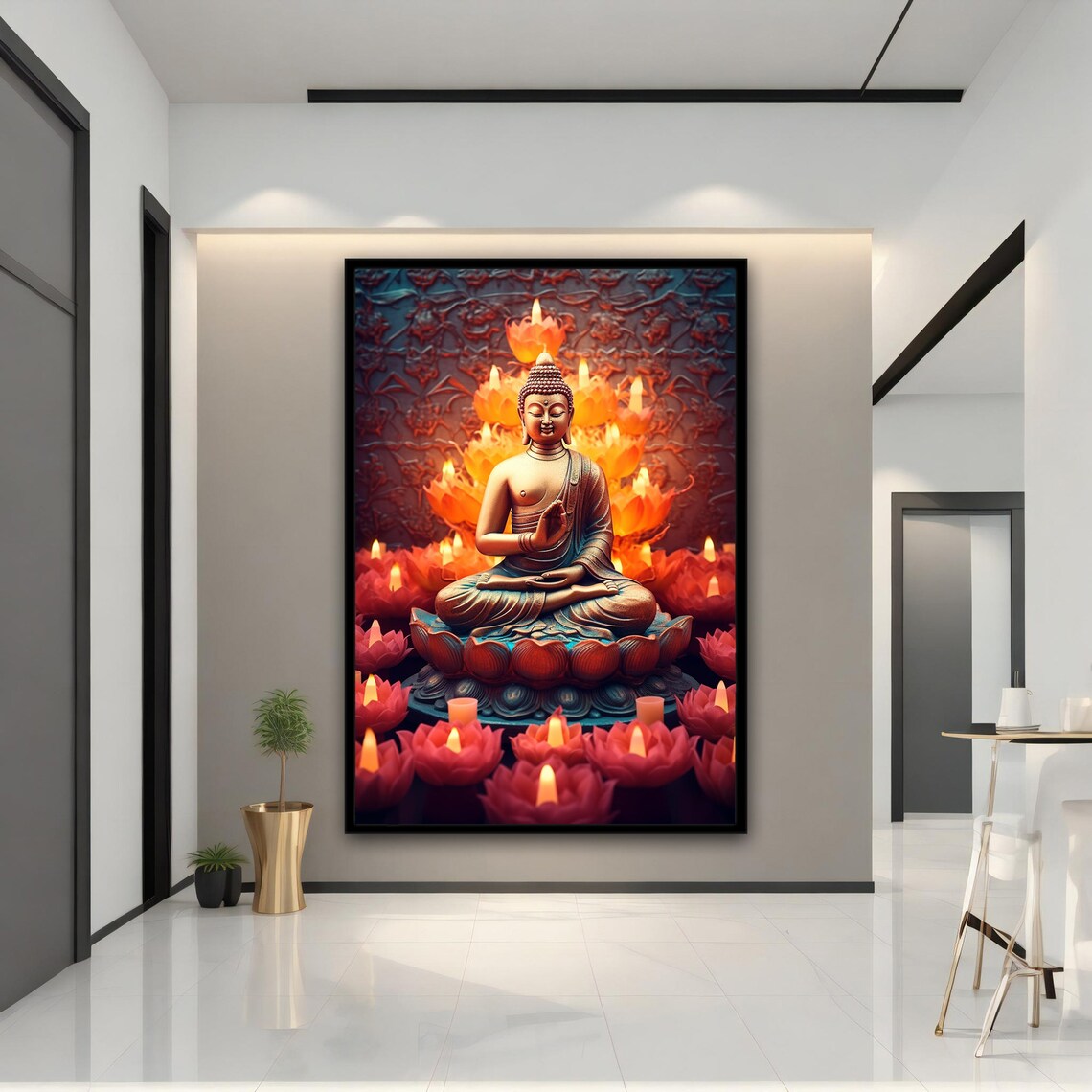 Buddha Meditation Art Print, Spiritual Wall Art