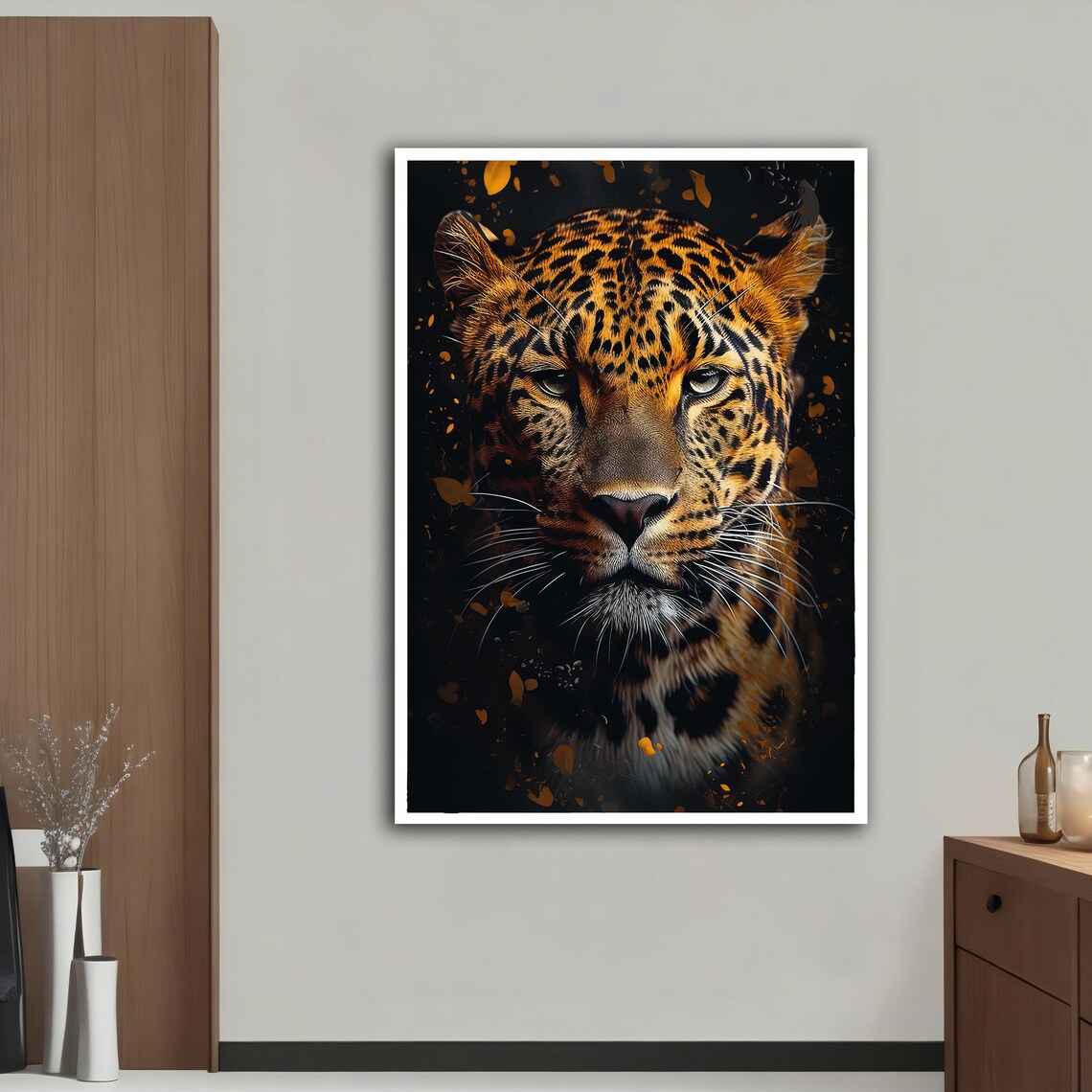 Leopard Print Leopard Wall Art, Wild Animal Decor - Image 2