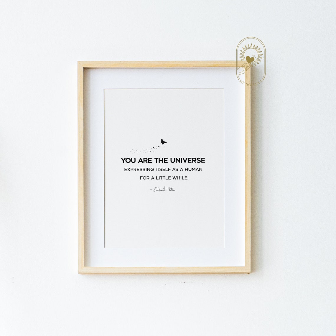 Eckhart Tolle You Are the Universe Expressing Itself as a Human Poster